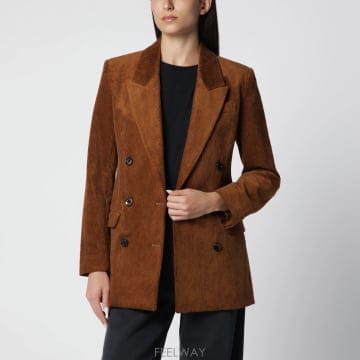 Isabel Marant 26FW ���ں����� Caramel double breasted corduroy ���� VE0686FAD3G0226FW ���ں����� Caramel double breasted corduroy ���� 