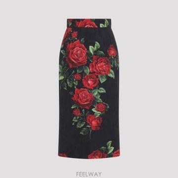 Dolce&Gabbana 26FW ��ü�ذ��ٳ� MIDI ��ĿƮ BROCCATO ST ROSE F4CS8TFSTB4HN6EJ TP58026FW ��ü�ذ��ٳ� MIDI ��ĿƮ BROCCATO ST ROSE F4CS8TF