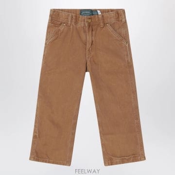 Ralph Lauren 25FW ���� ���� �η� ���� vintage effect ��ư trousers 322950721001COC25FW ���� ���� �η� ���� vintage effect ��ư trouser