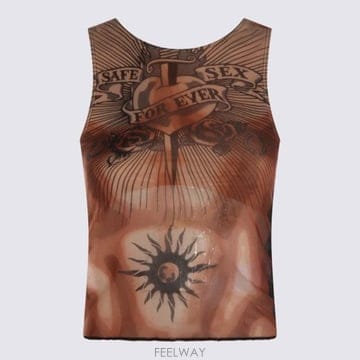 Jean Paul Gaultier 26SS �������쿡 SAFE sxx TATOO ����Ʈ ž TO457M026P636000 TP57923932526SS �������쿡 SAFE sxx TATOO ����Ʈ ž TO457M026P636