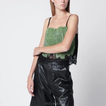 Self Portrait 26FW Self portrait Crystal embellished metallic ��Ʈ ž in �׸� P26FW Self portrait Crystal embellished metallic ��Ʈ 