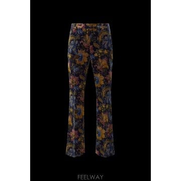 ETRO 26FW Etro ���� trousers with a floral motif WREA007099SAE1CX0826FW Etro ���� trousers with a floral motif WREA007099