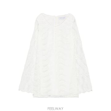 | Other Brand | 26SS ����������� �̴� �巹�� with crochet embroidery ȭ��Ʈ 5S03053NUC00026SS ����������� �̴� �巹�� with crochet embroidery 
