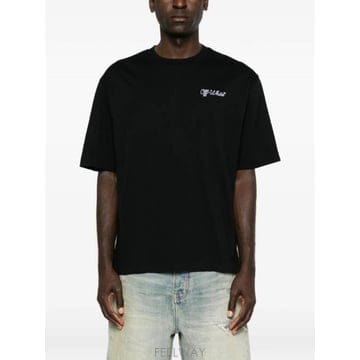 Off White 26FW Off ȭ��Ʈ SCRIPT �ΰ� SKATE T ���� OMAA120F26JER00510001 TP5826FW Off ȭ��Ʈ SCRIPT �ΰ� SKATE T ���� OMAA120F26JER