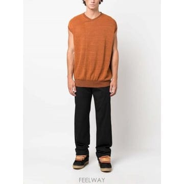 Lanvin 23FW Lanvin ���� High ���̽�Ʈ Straight ���� Trousers RMTR00095712A223FW Lanvin ���� High ���̽�Ʈ Straight ���� Trousers 