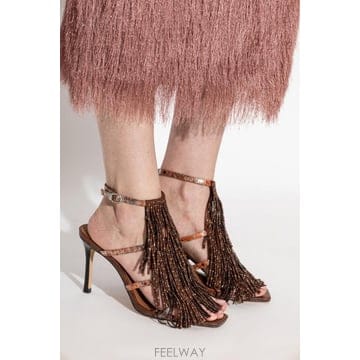 | Other Brand | 26FW KURT GEIGER Heeled ���� Fringe FRINGESANDAL900DKBRNCOMFAB26FW KURT GEIGER Heeled ���� Fringe FRINGESANDAL900DKB