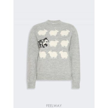 Max Mara 26FW �������� Maglia in filato di misto alpaca e lana   GRIGIO C26FW �������� Maglia in filato di misto alpaca e lana 