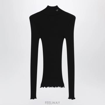 PRADA 26FW ����� ���� ribbed ��Ʋ�� ������ with triangle �ΰ� 39700OOO6080F00026FW ����� ���� ribbed ��Ʋ�� ������ with triangle ��