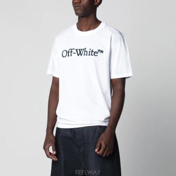 Off White 26FW Off ȭ��Ʈ ȭ��Ʈ T ���� with embroidered �ΰ� OMAA16MF26JER0051026FW Off ȭ��Ʈ ȭ��Ʈ T ���� with embroidered �ΰ� OM