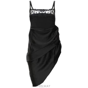 Jacquemus 24FW ��ũ���� Asymmetric lingerie �巹�� by ��ũ���� 233DR0791495990 TP24FW ��ũ���� Asymmetric lingerie �巹�� by ��ũ���� 2