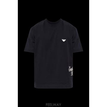 Armani 26FW �������� �Ƹ����� T ���� with �ΰ� EM006811AF13715MB842 TP58042642726FW �������� �Ƹ����� T ���� with �ΰ� EM006811AF1371