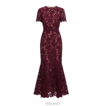 Self Portrait 26FW Self portrait ���̽� midi �巹�� PF26107MBURGUNDY TP57911130626FW Self portrait ���̽� midi �巹�� PF26107MBURGUNDY