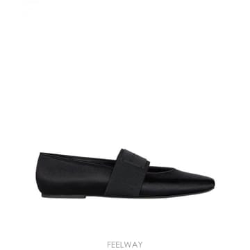 26SS Givenchy 블랙 satin Sliced Square ballerinas BE5017E2J200