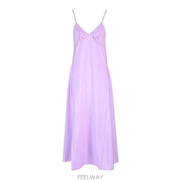 Maison Kitsune 24SS Maison Kitsune Lilac maxi �巹�� MW01604WF0026P502 TP5777624SS Maison Kitsune Lilac maxi �巹�� MW01604WF0026P50