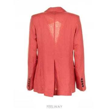 Eleventy 24SS ELEVENTY Double breasted Coral Linen ���� I80GIAF02TES0I124SS ELEVENTY Double breasted Coral Linen ���� I80GIAF