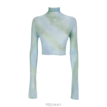 Off White 23SS Off ȭ��Ʈ Crop �� ž with Ÿ�� dye effect OWHF037S23KNI00140023SS Off ȭ��Ʈ Crop �� ž with Ÿ�� dye effect OWHF03
