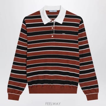 PRADA 26FW ����� Rust ���� striped ��ũ ���� P24D3SOOO193SF0Y53 TP5779798326FW ����� Rust ���� striped ��ũ ���� P24D3SOOO193SF