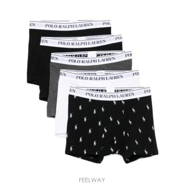 랄프로렌 폴로 랄프로렌 로고 웨이스트밴드 복서 브리프 5팩