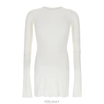 Rick Owens 26SS �������� ȭ��Ʈ T ���� With Ribbed Design �� Round �� In Viscose ��26SS �������� ȭ��Ʈ T ���� With Ribbed Design �� Roun