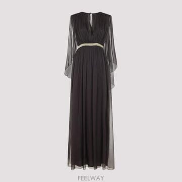 Alberta Ferretti 26SS �˺���Ÿ �䷹Ƽ �˺���Ÿ �䷹Ƽ Chiffon �� �巹�� A046401151103 TP579224926SS �˺���Ÿ �䷹Ƽ �˺���Ÿ �䷹Ƽ Chiffon �� �巹��