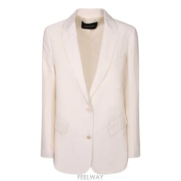 Fabiana Filippi 26SS �ĺ�Ƴ� �ʸ��� �̱� breasted ��������  ���� fabric  Ŭ���� lapels  Welt26SS �ĺ�Ƴ� �ʸ��� �̱� breasted ��������  ���� fabr