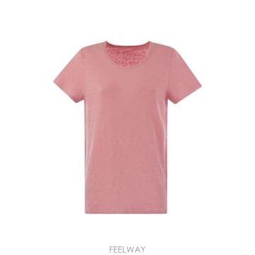 Maje 24SS ������ƽ�ʶ��� Crew �� T ���� in linen �� ��Ʈ sleeve E24MGD011FTS1624SS ������ƽ�ʶ��� Crew �� T ���� in linen �� ��Ʈ sl