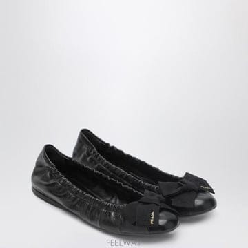 PRADA 26SS ����� ���� patent ���� ballet flats with ���� 1F322O005ZJBF000226SS ����� ���� patent ���� ballet flats with ���� 1F