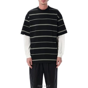 Comme des Garcons 26SS �ĵ������� Comme des garcons Homme striped ��ư layered T ���� 226SS �ĵ������� Comme des garcons Homme striped ��ư l