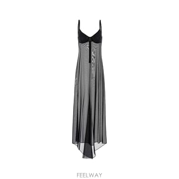 Balenciaga 26SS Balenciaga ���� stretch tulle Naked �巹�� 857331TSR011000 T26SS Balenciaga ���� stretch tulle Naked �巹�� 857331