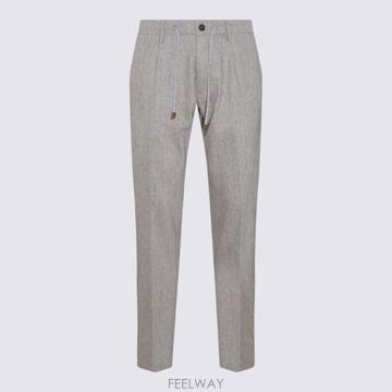 Eleventy ELEVENTY Grey �� blend trousers X75PANB21TES0H02713 TP5774842ELEVENTY Grey �� blend trousers X75PANB21TES0H02713 TP