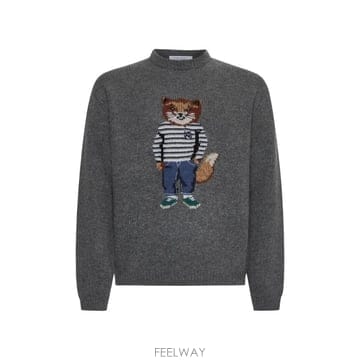 Maison Kitsune 25SS Maison Kitsune �巹�� FOX INTARSIA ���� NM00809KH0002H131 TP25SS Maison Kitsune �巹�� FOX INTARSIA ���� NM00809KH