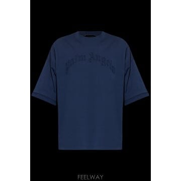 Palm Angels 26SS �ʿ����� T ���� with embroidered �ΰ� PMAA10QS26JER0014646 TP5726SS �ʿ����� T ���� with embroidered �ΰ� PMAA10QS26J