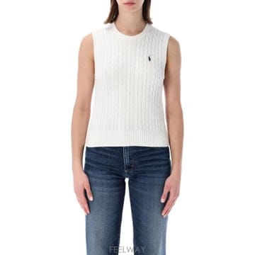 Ralph Lauren 26SS ���� ���� �η� ���� ���� �η� cable ��Ʈ sleeveless ������ 26P211971882026SS ���� ���� �η� ���� ���� �η� cable ��Ʈ sleevele
