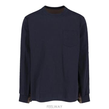 Sacai 26SS Sacai Maglia Bi Color 2603954M234 TP57774726526SS Sacai Maglia Bi Color 2603954M234 TP577747265