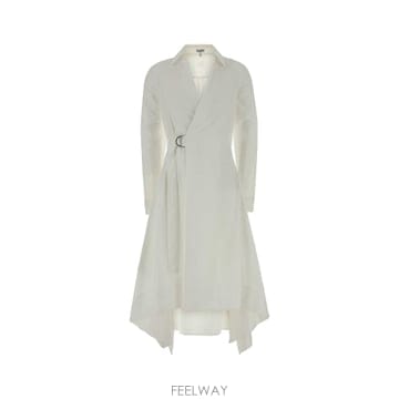 Loewe 26SS Loewe ȭ��Ʈ poplin ���� �巹�� S359Y09XJLWHITE TP57574946626SS Loewe ȭ��Ʈ poplin ���� �巹�� S359Y09XJLWHITE T