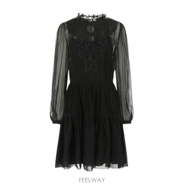Alberta Ferretti 22SS �˺���Ÿ �䷹Ƽ ���� chiffon �̴� �巹�� 04590114V0555 TP57775613322SS �˺���Ÿ �䷹Ƽ ���� chiffon �̴� �巹�� 04590114