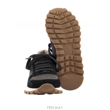 Brunello Cucinelli 26SS ���ڷ� ��ġ�ڸ� ���� suede �� nylon ����Ŀ�� MZSFG1960C101 TP577976326SS ���ڷ� ��ġ�ڸ� ���� suede �� nylon ����Ŀ�� MZ