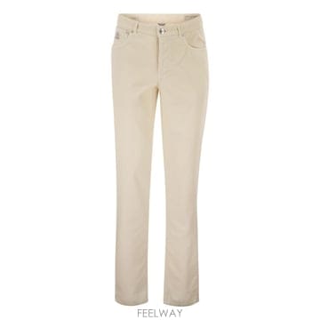 Brunello Cucinelli 26FW ���ڷ� ��ġ�ڸ� Five pocket ��ư corduroy trousers M279NI1780C626FW ���ڷ� ��ġ�ڸ� Five pocket ��ư corduroy trous