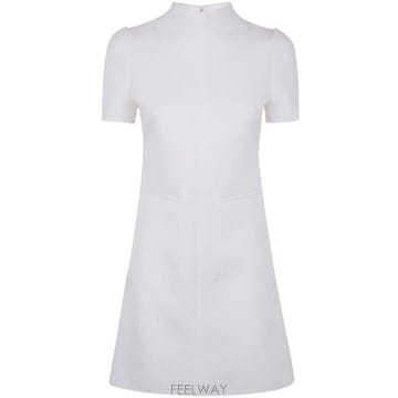 COURREGES ������ Ʈ�� A���� ��ũ�� �̴� �巹�� VESCR0443PL0007 0001HERITAGEWHITE TP97������ Ʈ�� A���� ��ũ�� �̴� �巹�� VESCR0443PL0007 0