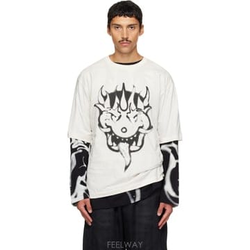 Yohji Yamamoto 26 FW �����߸����� ���� ȭ��Ʈ Chito �׷��� Ƽ���� 262138M21304126 FW �����߸����� ���� ȭ��Ʈ Chito �׷��� Ƽ���� 262