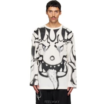 Yohji Yamamoto 26 FW �����߸����� ���� ȭ��Ʈ Chito �׷��� Ƽ���� 262138M21302026 FW �����߸����� ���� ȭ��Ʈ Chito �׷��� Ƽ���� 262
