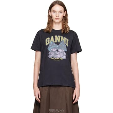 GANNI 26 FW ���� ���� �ӽ��� �׵� Ƽ���� 262144F11005326 FW ���� ���� �ӽ��� �׵� Ƽ���� 262144F110053
