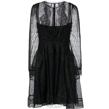 Alberta Ferretti 26 FW �˺���Ÿ�䷹Ƽ ���̽� �г� ������ �̴� �巹�� A04316632 TP45747779326 FW �˺���Ÿ�䷹Ƽ ���̽� �г� ������ �̴� �巹�� A0