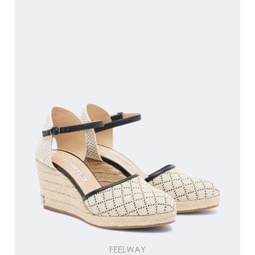 26 FW 마놀로 블라닉 Espadrahi 라피아 이펙트 에스파드류 웨지 슈즈 TP578179344