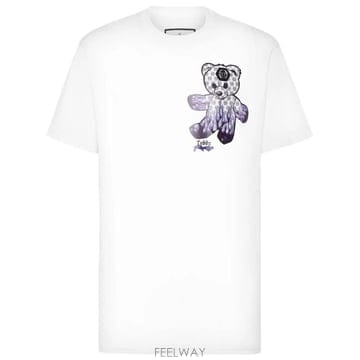 Philipp Plein 26 FW �ʸ��÷��� �׵� ���� ����Ʈ Ƽ���� SAECMTK8090PJY002N TP45752113926 FW �ʸ��÷��� �׵� ���� ����Ʈ Ƽ���� SAECMTK8090PJ