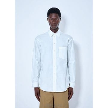 26 FW 발렌시아가 남성 면 포플린 셔츠 bal0165012wht