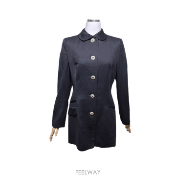 VERSACE CLASSIC V2 베르사체 여성 울100 블랙 롱자켓 코트/호구제샵