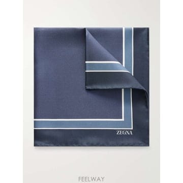 제냐 프린트 실크 포켓 스퀘어 Z4J04AA438B B0082279475
