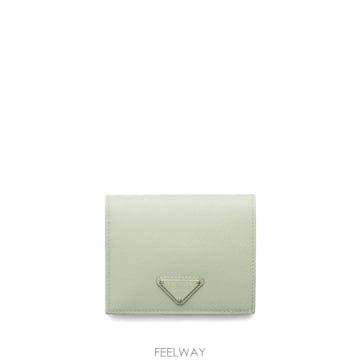 당일배송 프라다 트라이앵글 로고 가죽 지갑