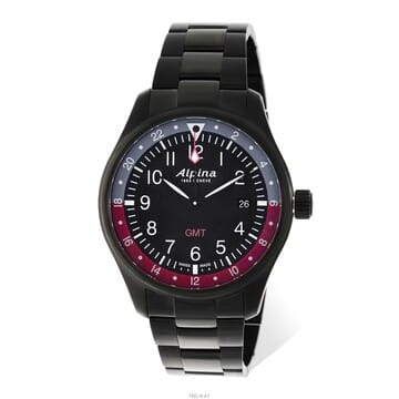 Alpina 알피나 스타타이머 파일럿 GMT 쿼츠 남성용 시계 (새상품)